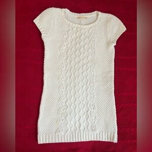 KIDS Chic Ivory Cable Knit Sweater